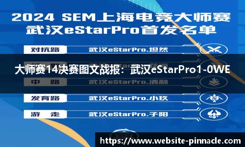 大师赛14决赛图文战报：武汉eStarPro1-0WE